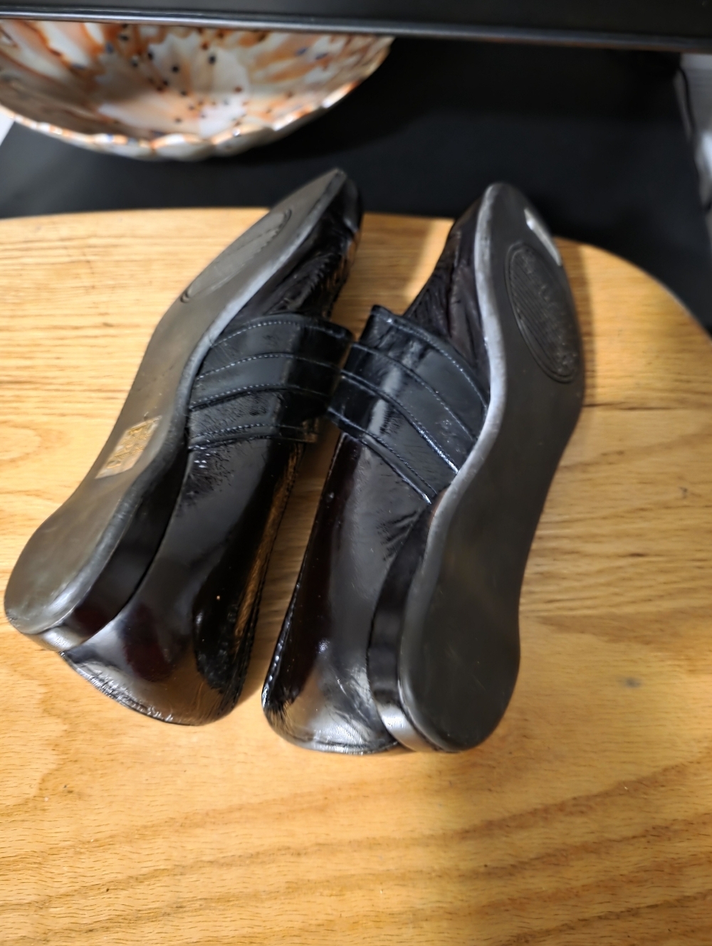 Chie Mihara Classic Black Slip-On Ladies Shoes,sz 6 1/2